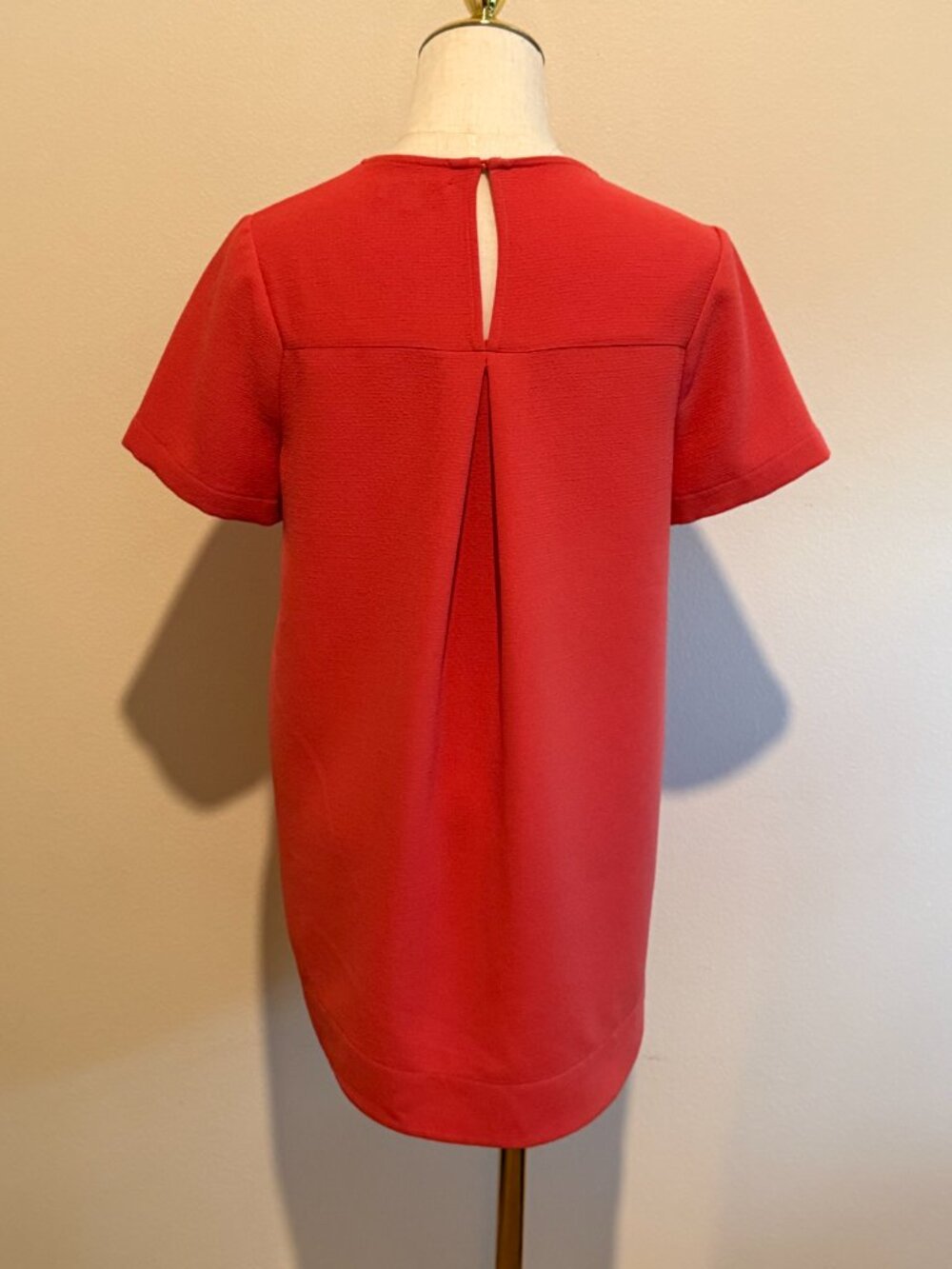 Madewell Red Coral Woven Short Sleeve Top Size S - Picture 6 of 9